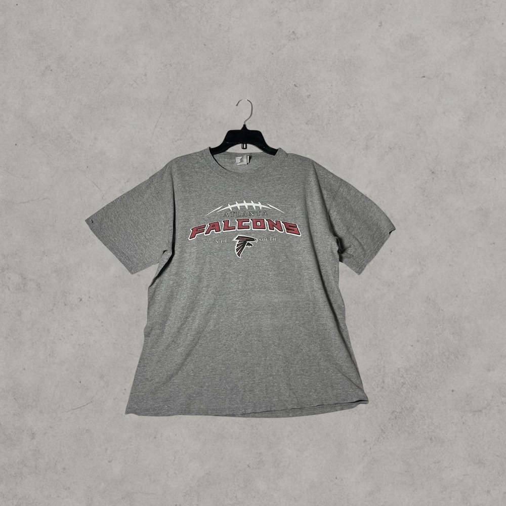 Atlanta Falcons NFL Graphic T-Shirt Heather Gray Short Sleeve Mens XL
